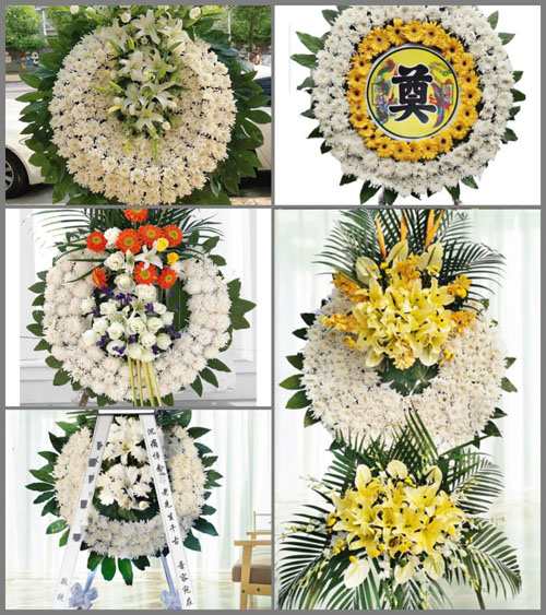 广东广州市花都区梯面镇五联村花圈速递