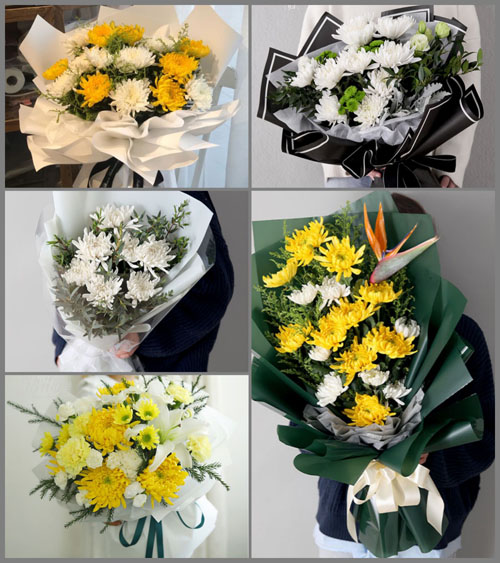 广东广州市花都区梯面镇五联村白事花束代送